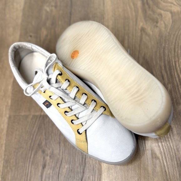 Softino by Fly London White and Yellow Sneakers size 40 us size 9 - Picture 5 of 6
